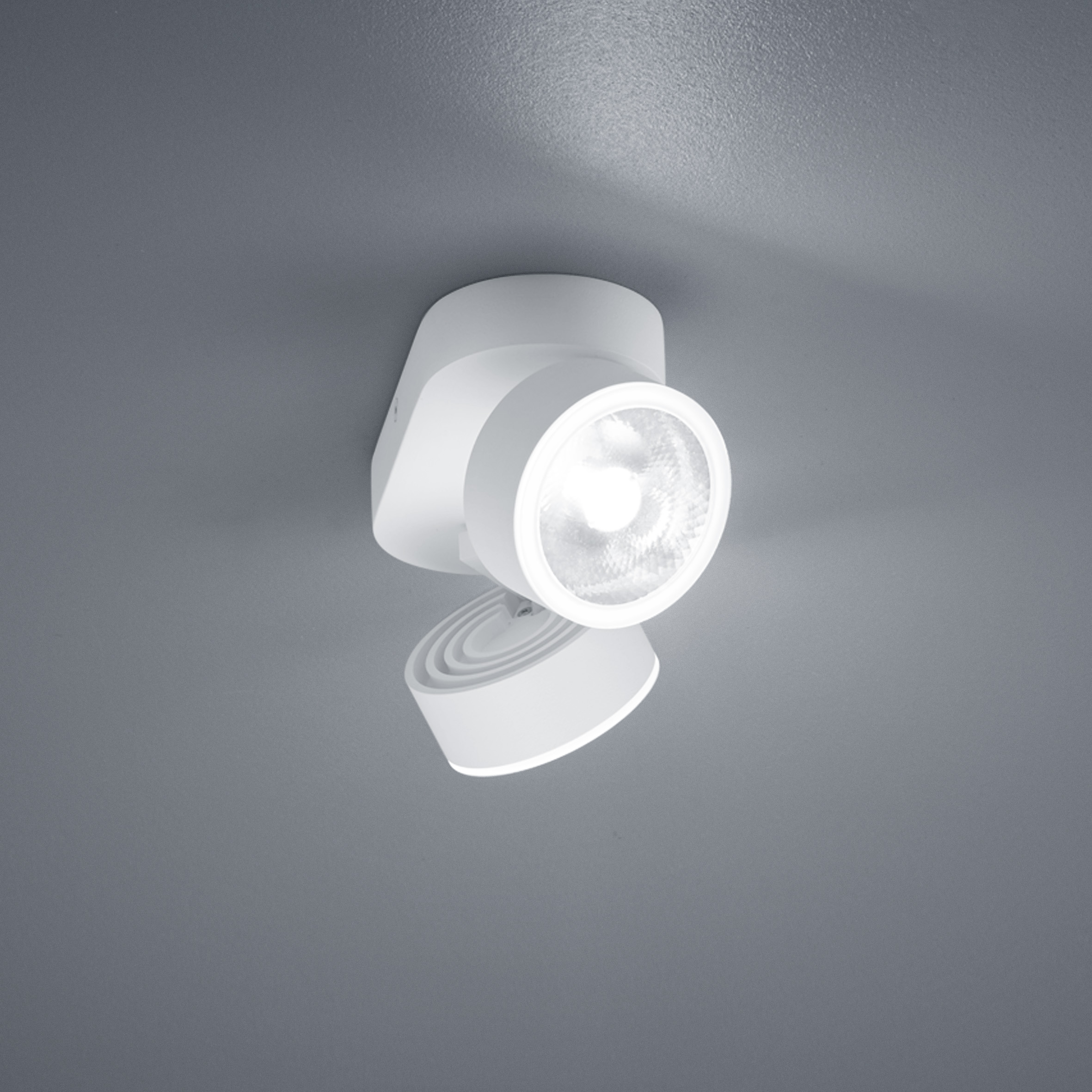 Helestra PAX  lampada soffitto alluminio bianco opaco