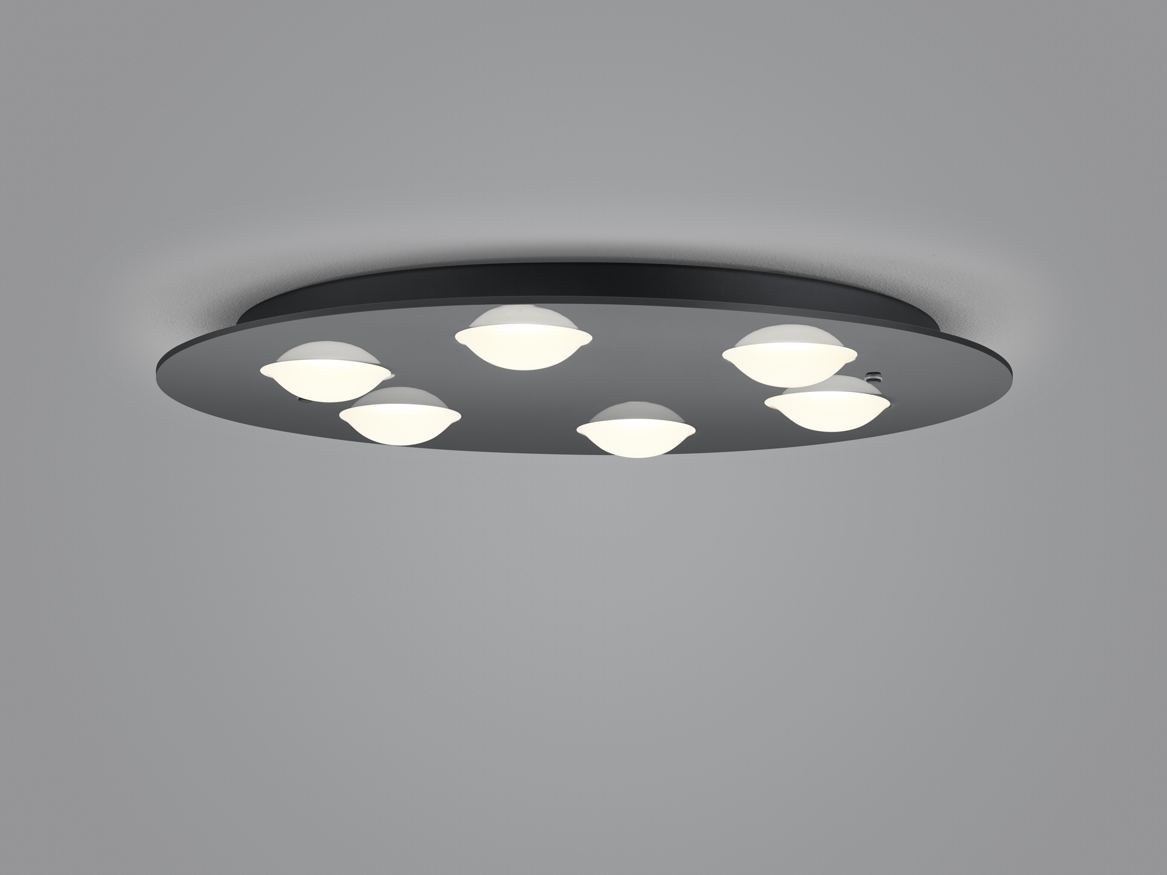 Helestra BELOS  lampada soffitto acciaio nero