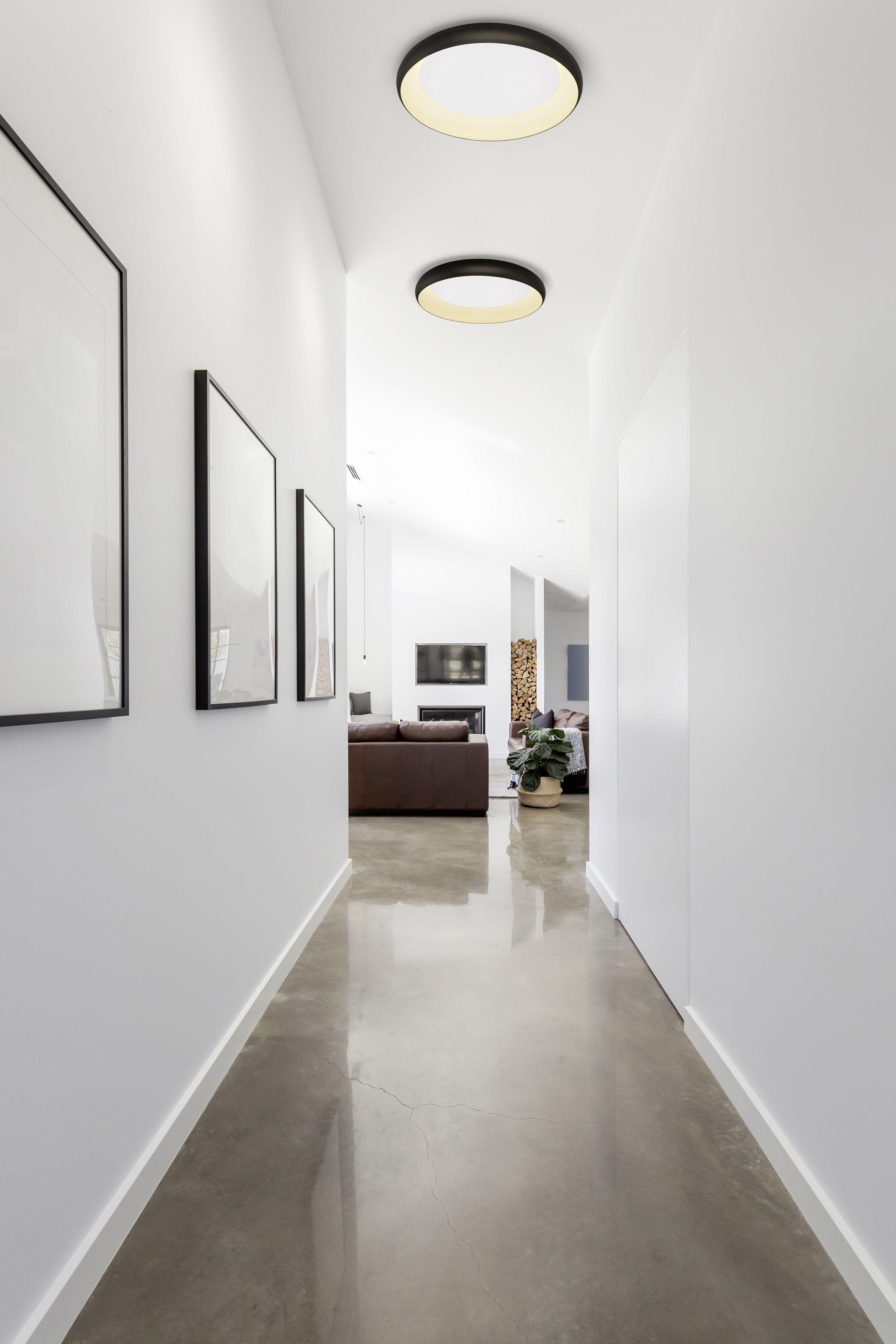 Helestra HELEN  lampada soffitto alluminio nero - bianco