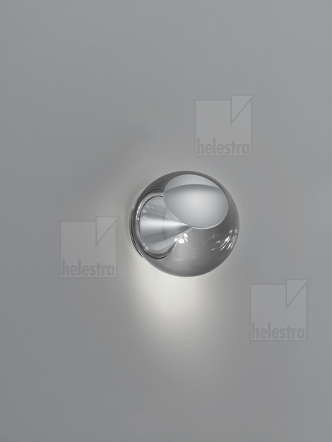 Helestra PINO lampada da parete/soffitto alluminio glanzweiß