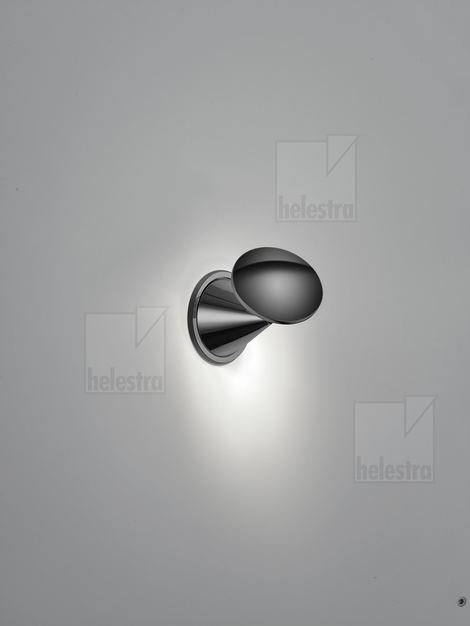Helestra PINO lampada da parete/soffitto alluminio cromo nero