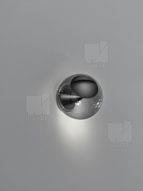 Helestra PINO applique / plafonnier aluminium noir-chrome