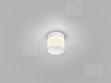 Helestra SOU  ceiling luminaire aluminium mat white