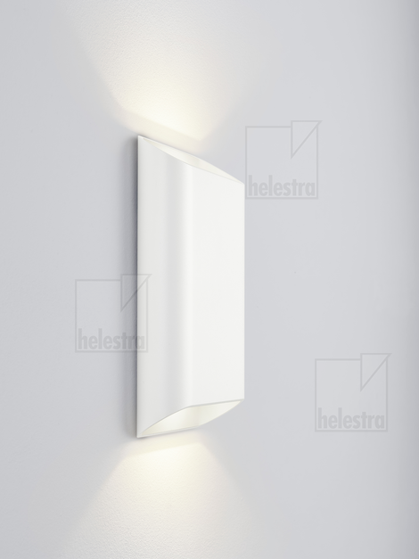 Helestra TOCO  lampada a parete alluminio bianco opaco