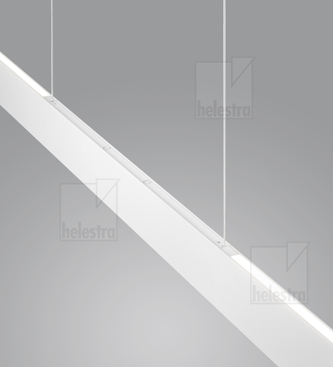 Helestra VANA  pendant luminaire aluminium mat white