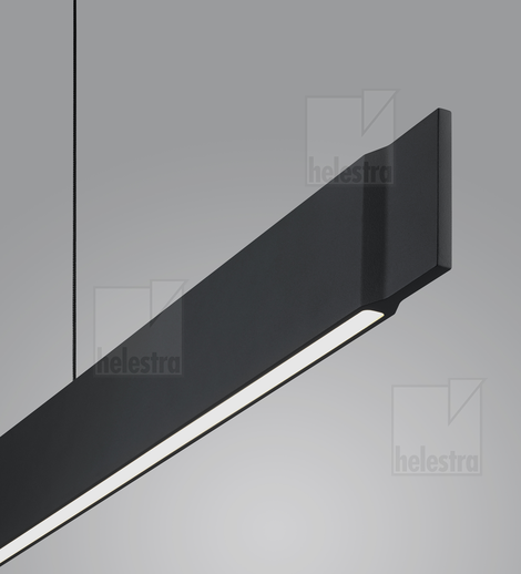 Helestra VANA  suspension lumineuse aluminium noir mat